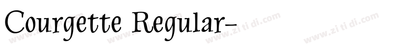 Courgette Regular字体转换
